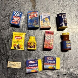 Lot Of 10 Wacky Packages 3D Minis (some Duplicates) Excellent Used Condition